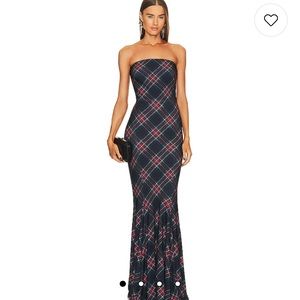 Norma Kamali Strapless Fishtail Gown
